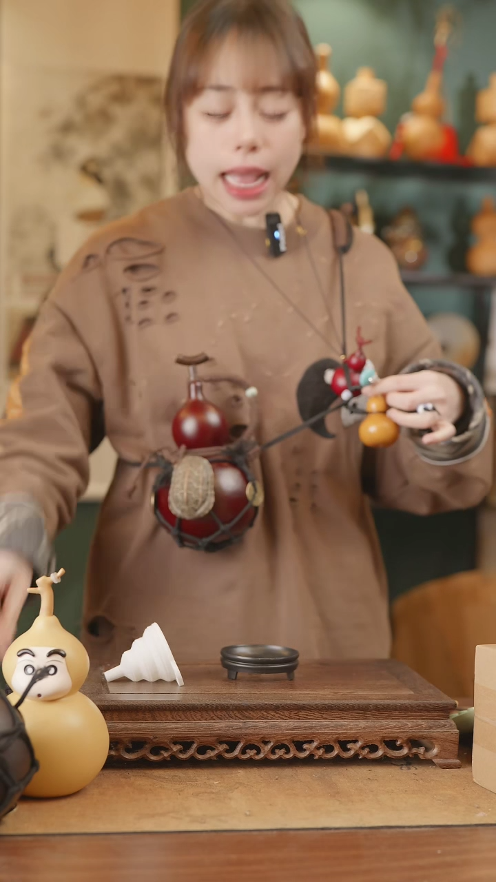 【闪购商品】273号精品天然大漆工艺防渗内胆酒葫芦~