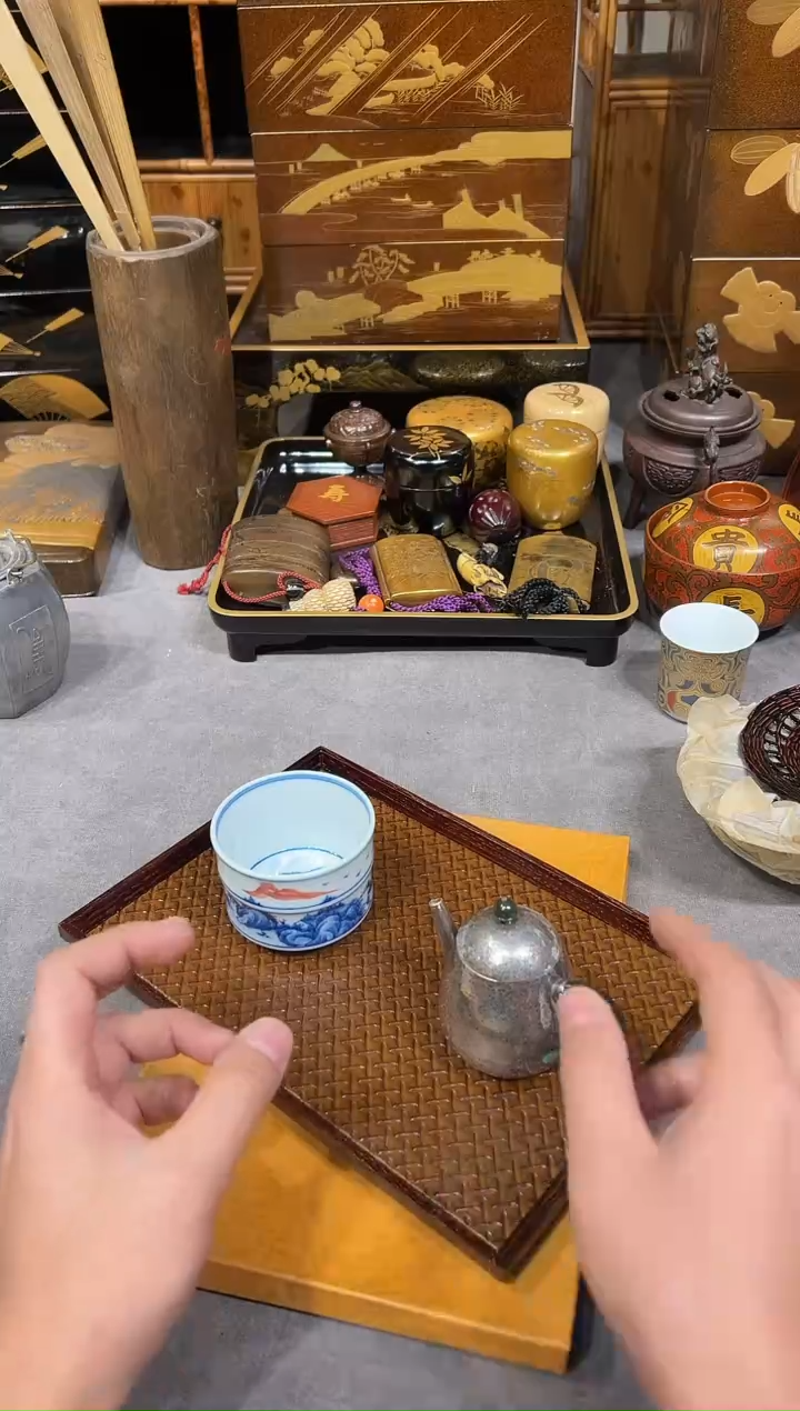 皮质托盘 大漆漆器大漆漆器