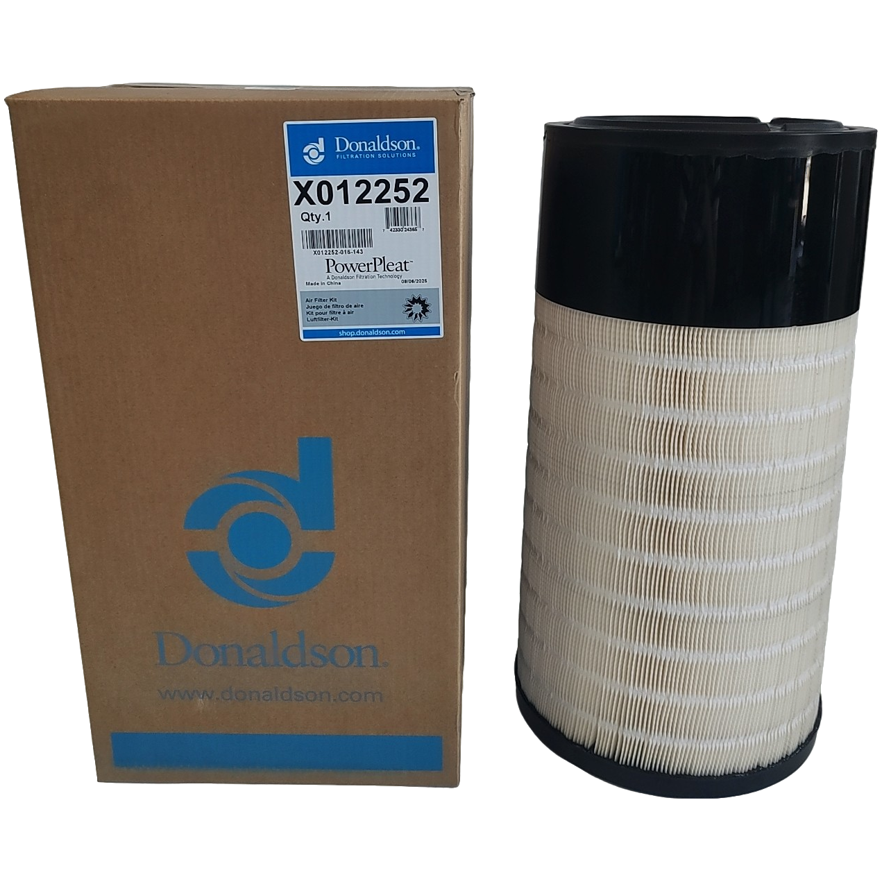 唐纳森空气滤芯X012252 适配卡特336D2  徐工215D/245D/ 370D