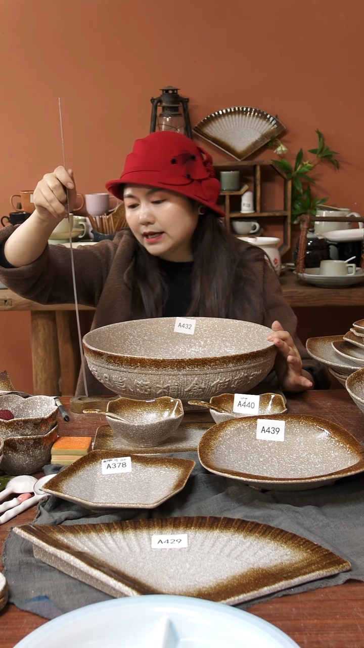 陶瓷A432 一只陶瓷粗陶35CM超大碗可能微瑕