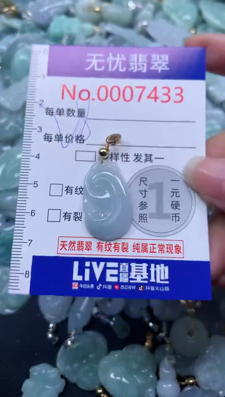颈饰未镶嵌翡翠7433