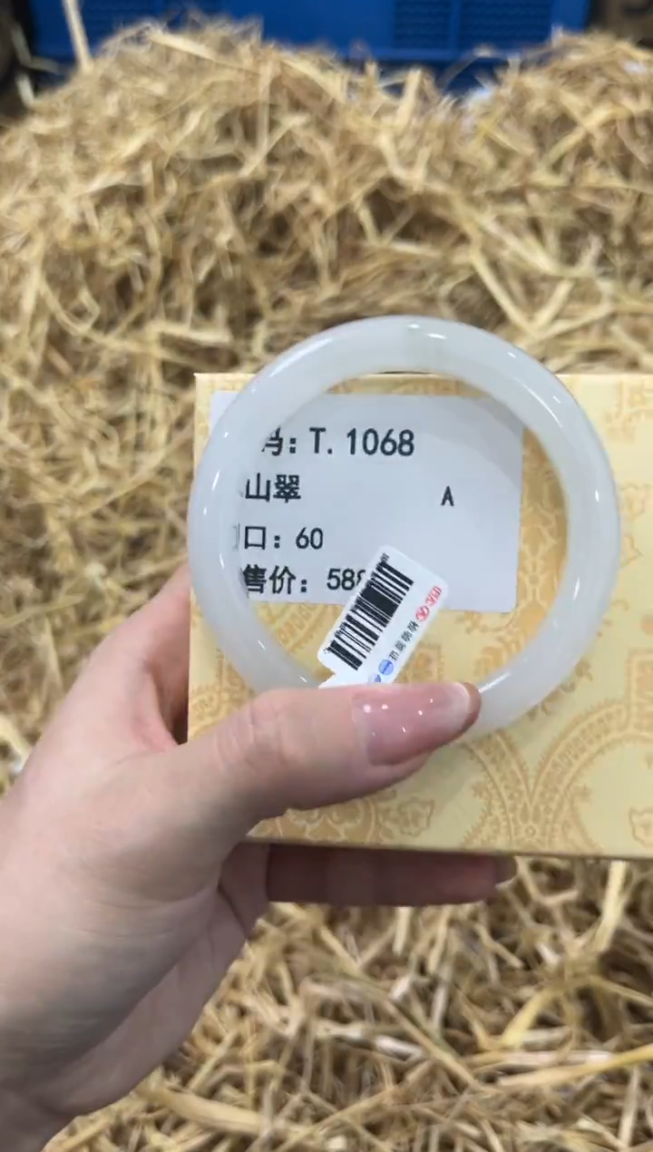 未镶嵌手镯石英质玉T.1068