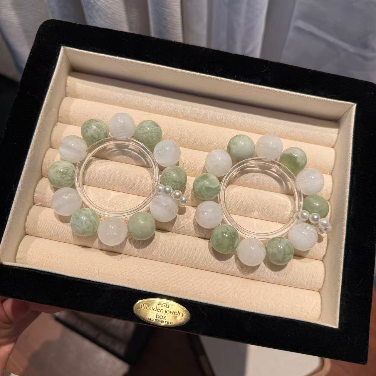 「在野」白幽灵岫玉水晶手串手链 多样性发其一ZW560