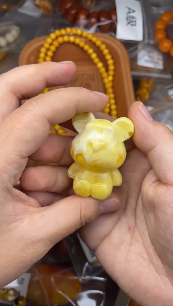 木高端原创饰品小熊白