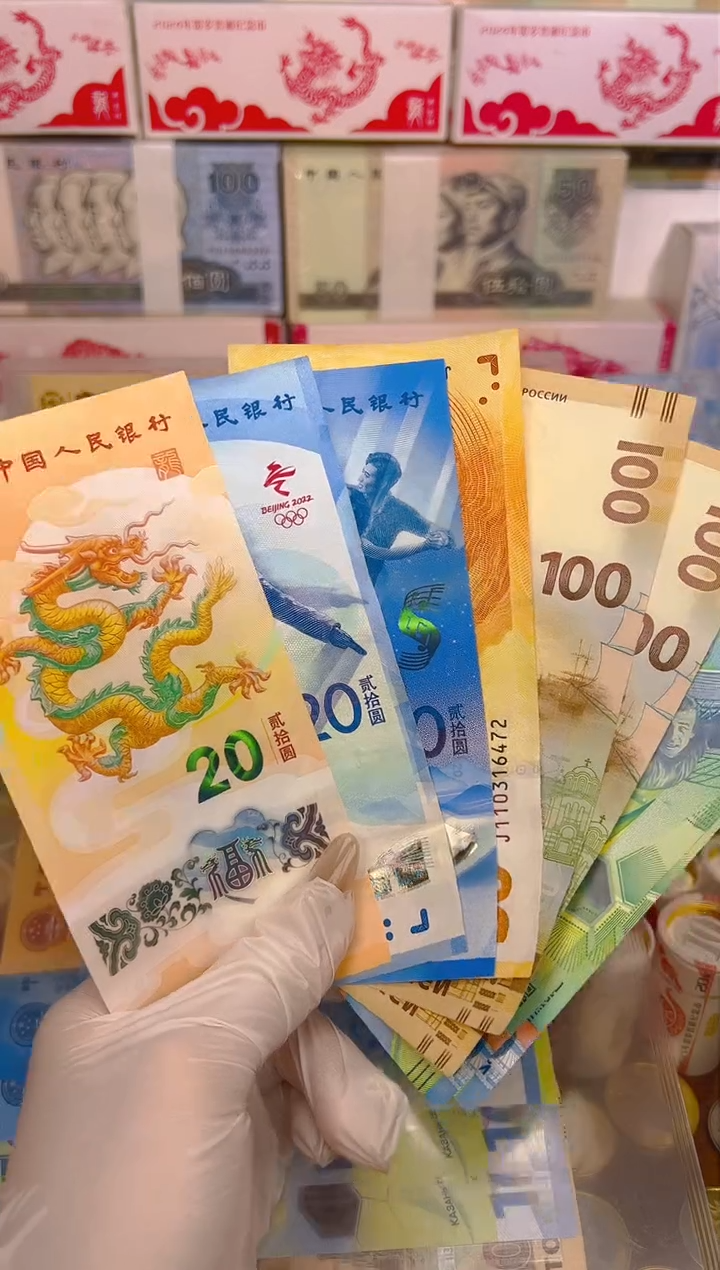 【闪购商品】其他普通金属龙腾盛世纪念八钞一币合集（纸+塑料）