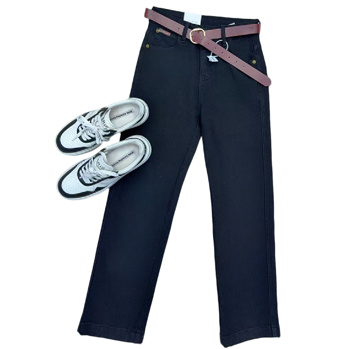 ZOZO-9220-2秋季新款女休闲百搭极简韩系牛仔烟管裤