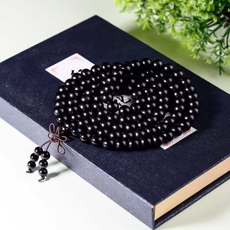 黑檀紫光檀木质佛珠手串-LQ85