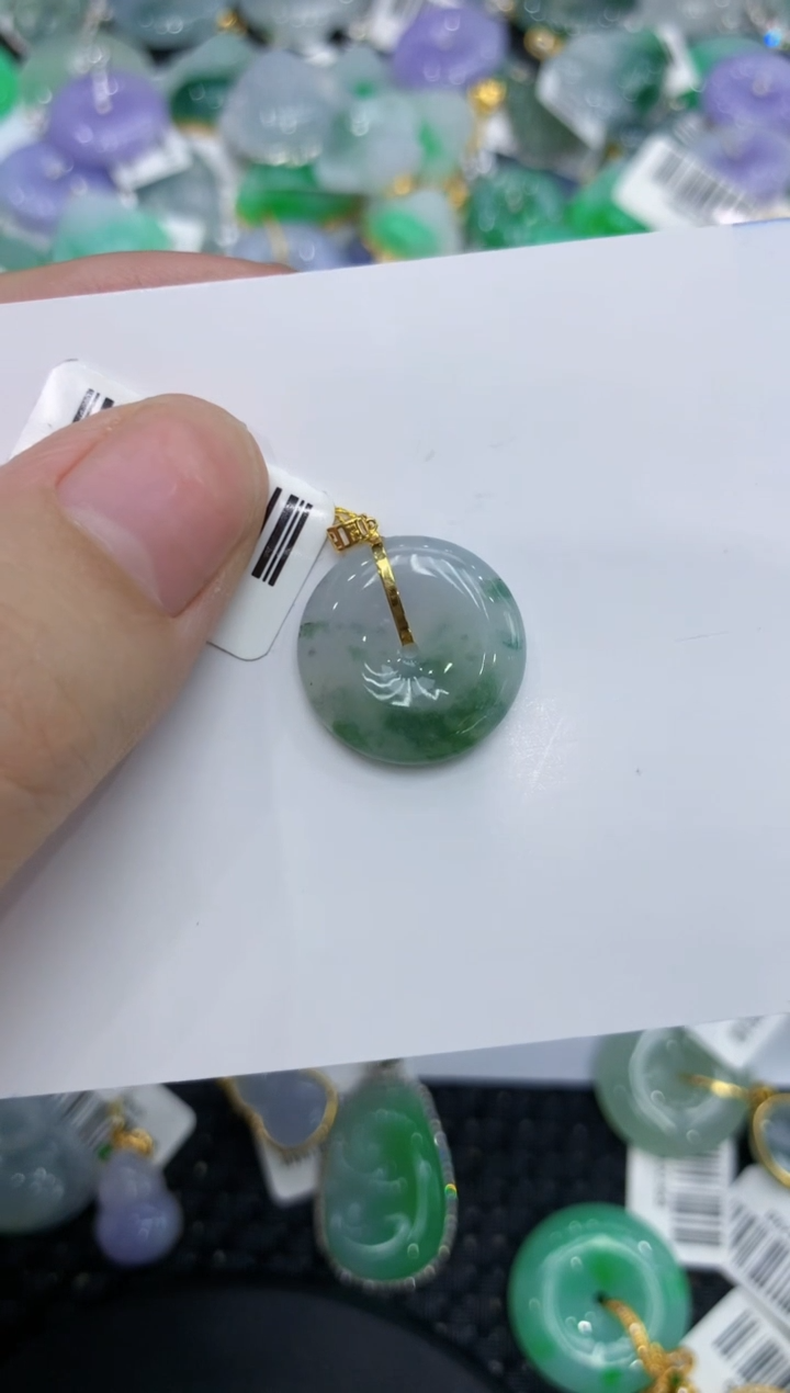 【闪购商品】翡翠颈饰18K金镶嵌111111111111 