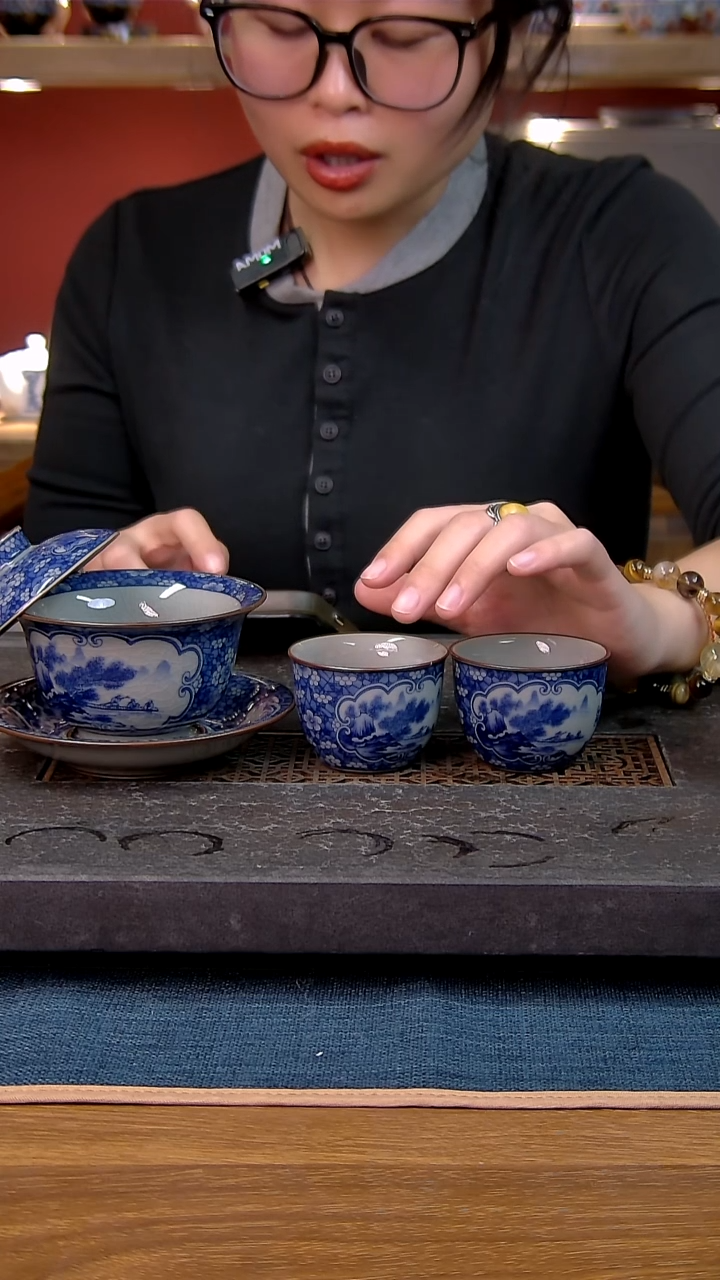 简装家用款3件套 老陶泥开片纹陶瓷茶具