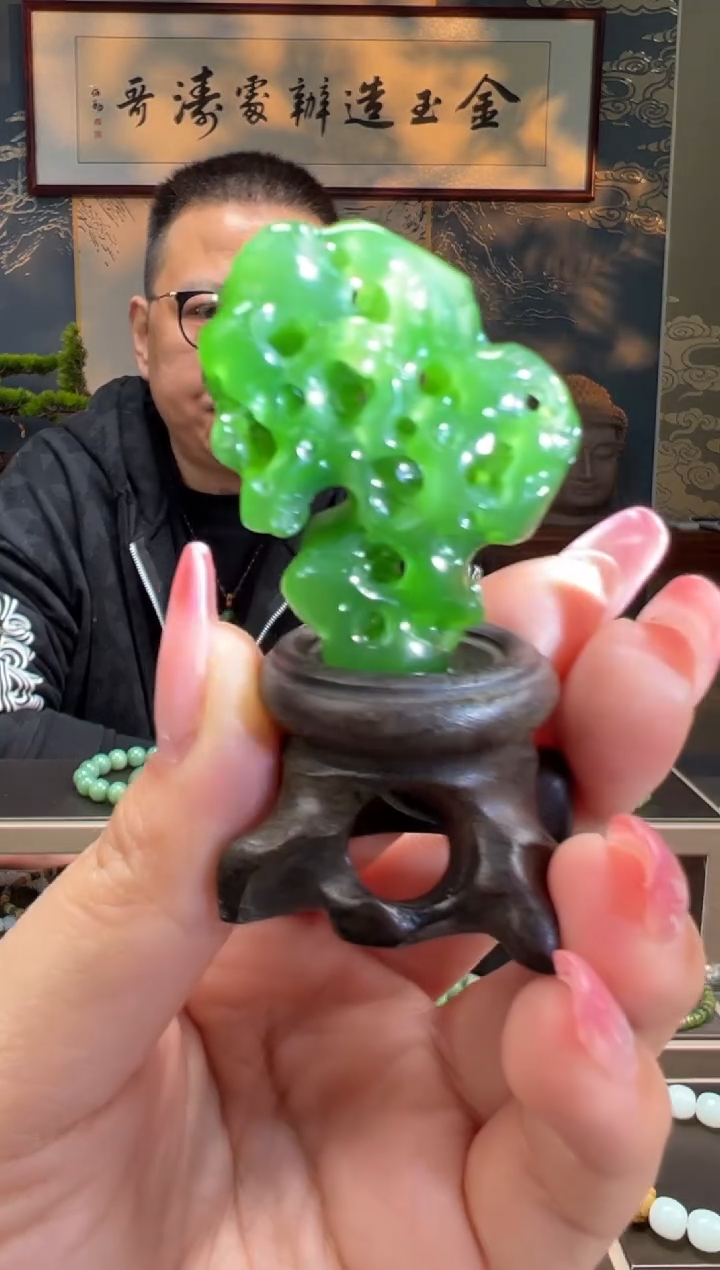 【闪购商品】和田玉摆件未镶嵌太湖石碧玉