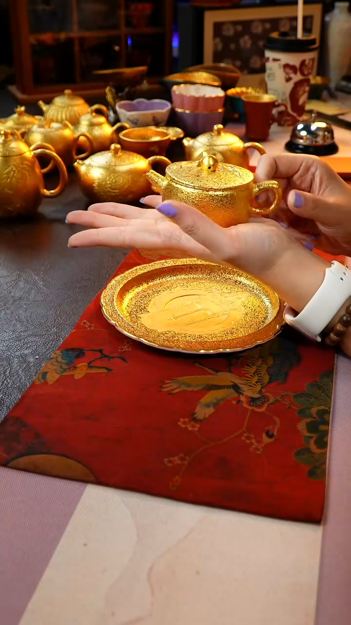 茶杯紫砂【宜景窑系列】金壶