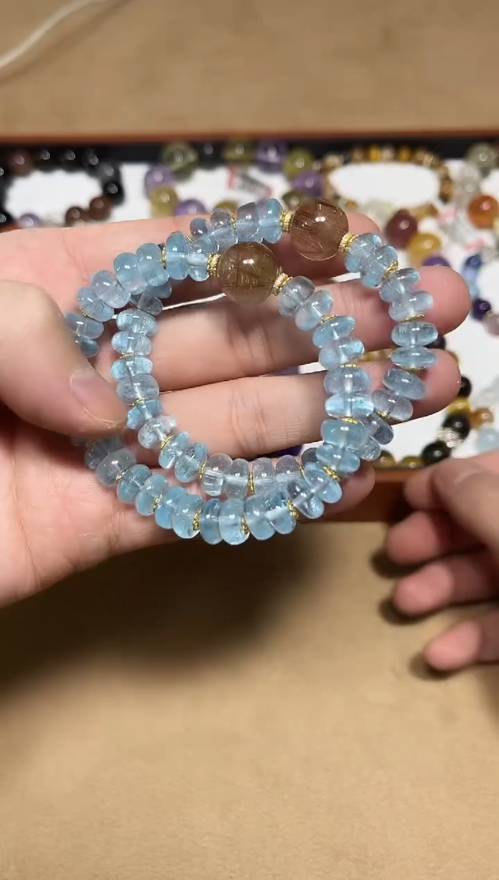 未镶嵌手链水晶24-9托帕石设计款手链