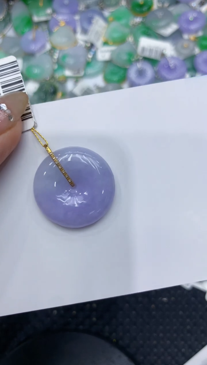 【闪购商品】翡翠颈饰18K金镶嵌222222222