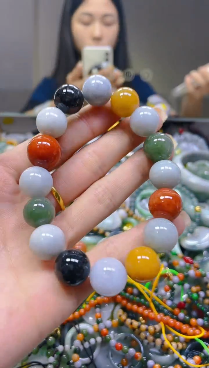 翡翠未镶嵌颈饰13MM/L/翡翠A货一图一物