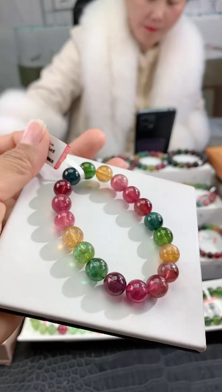 【闪购商品】碧玺手串未镶嵌多样性发一条