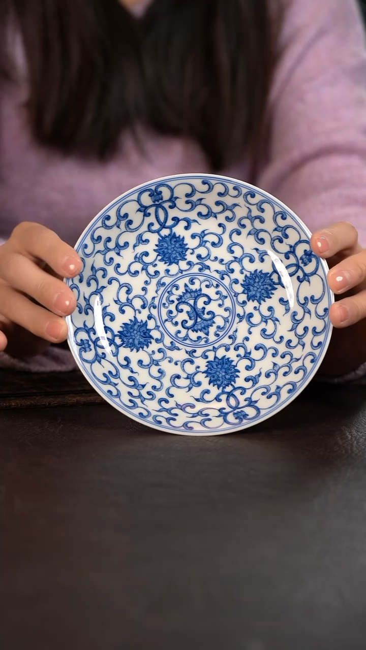 【闪购商品】杯HLX陶瓷缠枝莲壶承