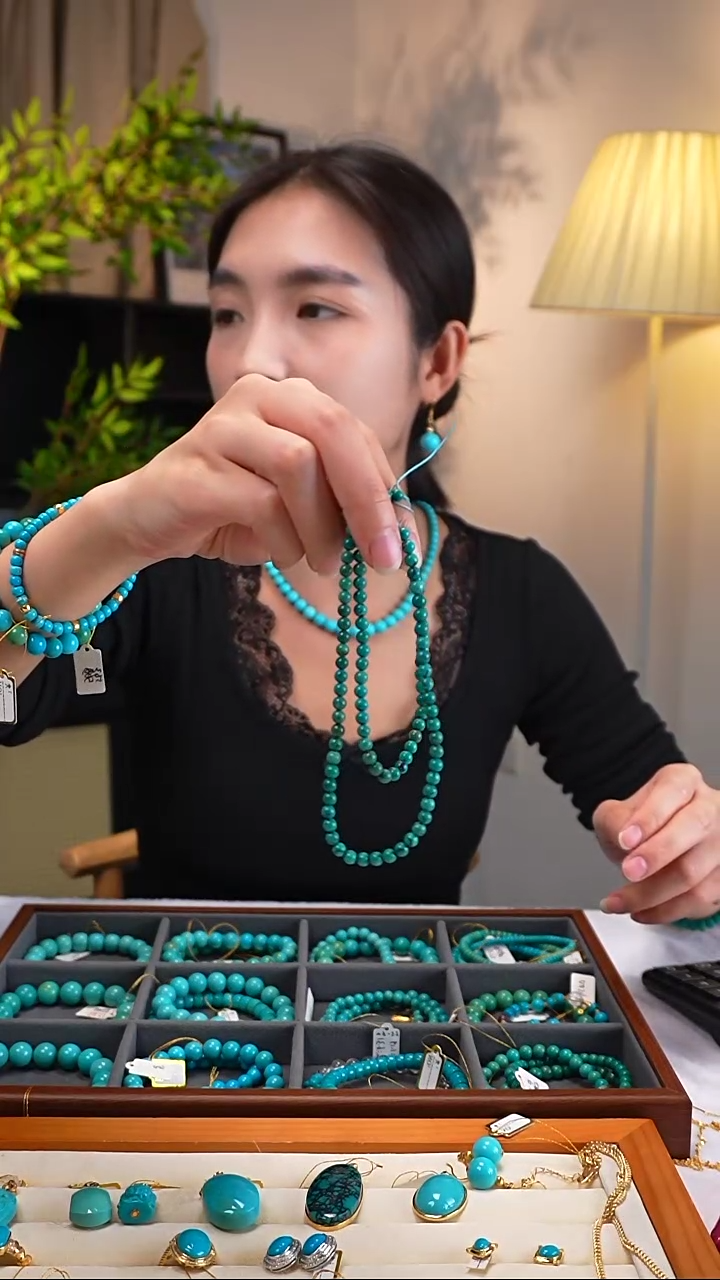 未镶嵌绿松石项链多样性发一