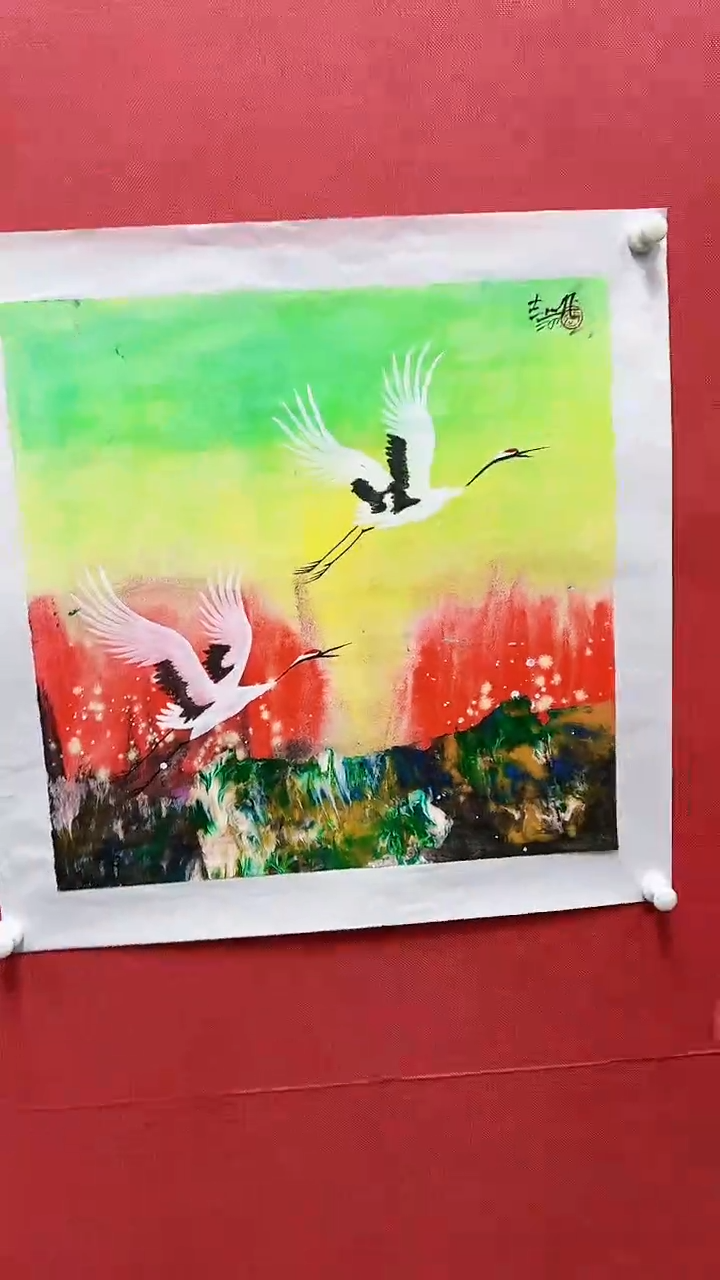 【闪购商品】绘画赵燮绘画2.2平尺仙鹤