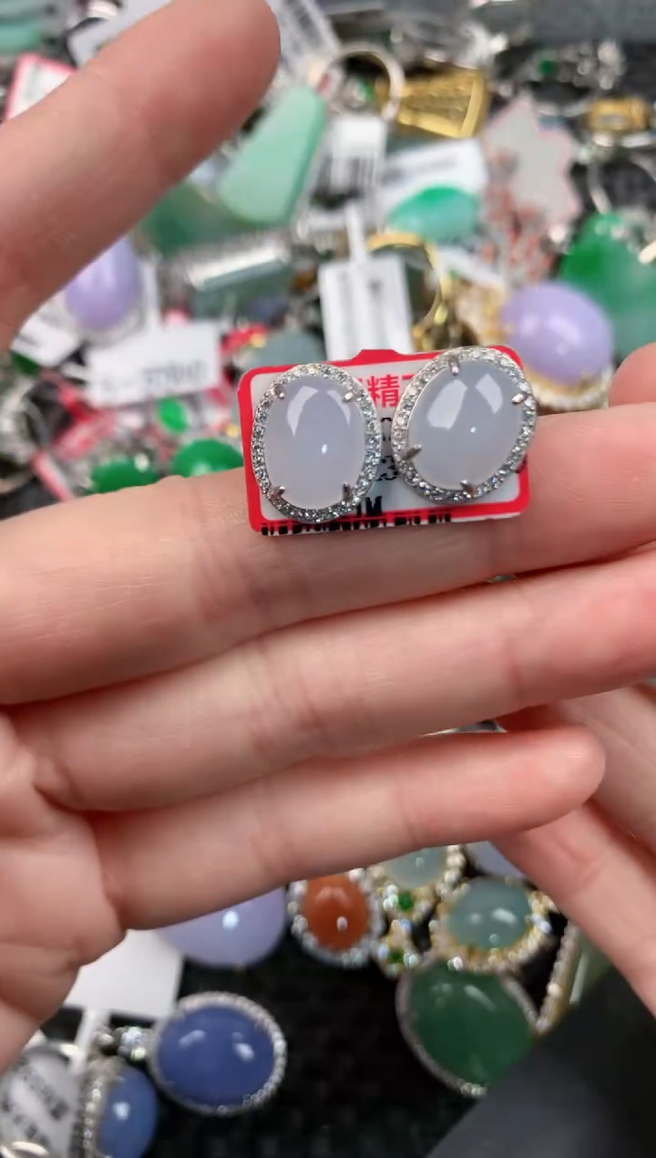 银S925镶嵌戒指翡翠12-12-12    1