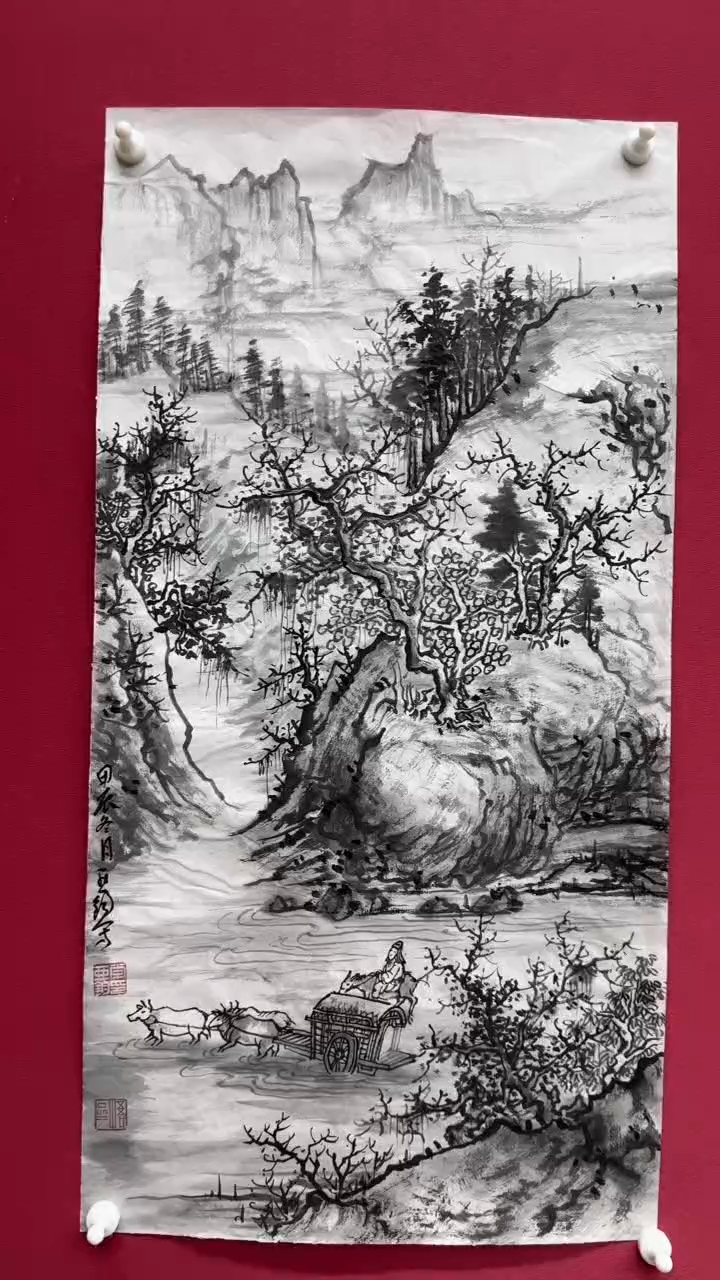 国画常亚钧2平尺作品