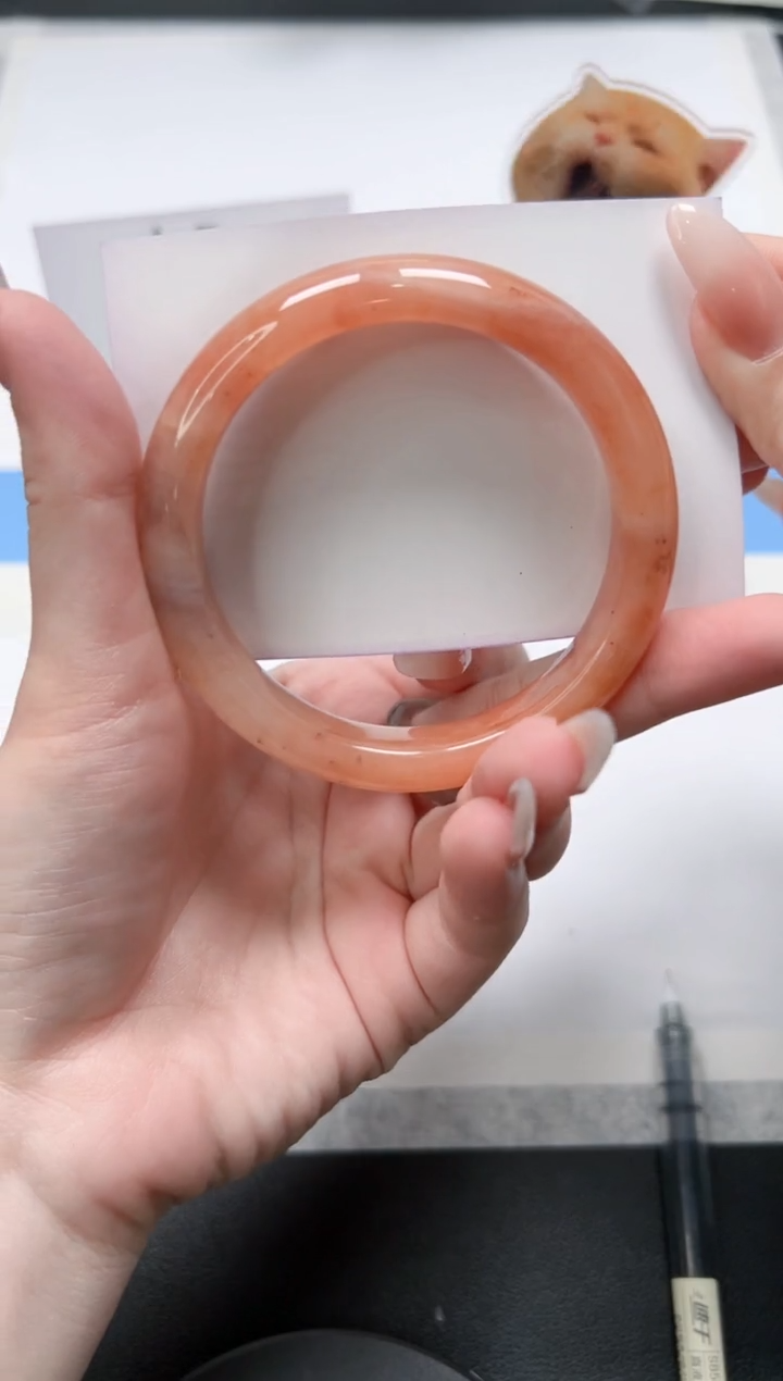 【闪购商品】石英质玉手镯未镶嵌118/桃花58.5