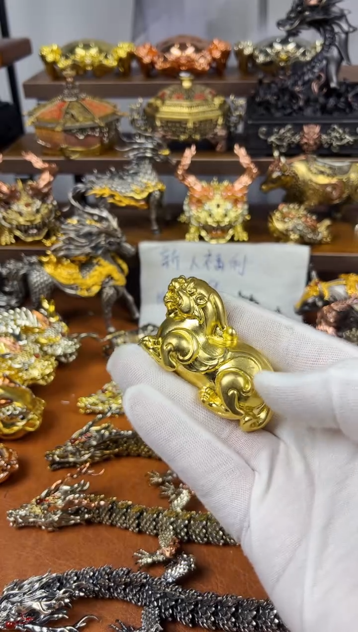 圆圆貔貅手把件精修款