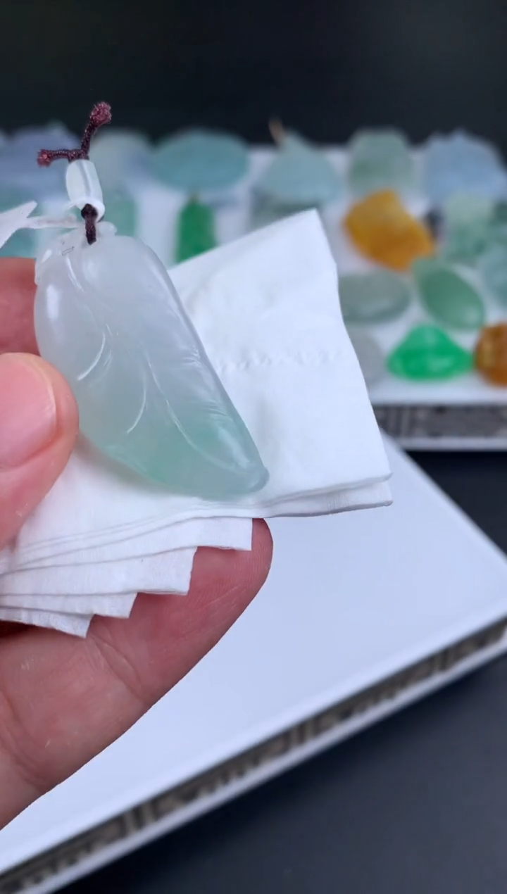 【闪购商品】定制翡翠未镶嵌叶子