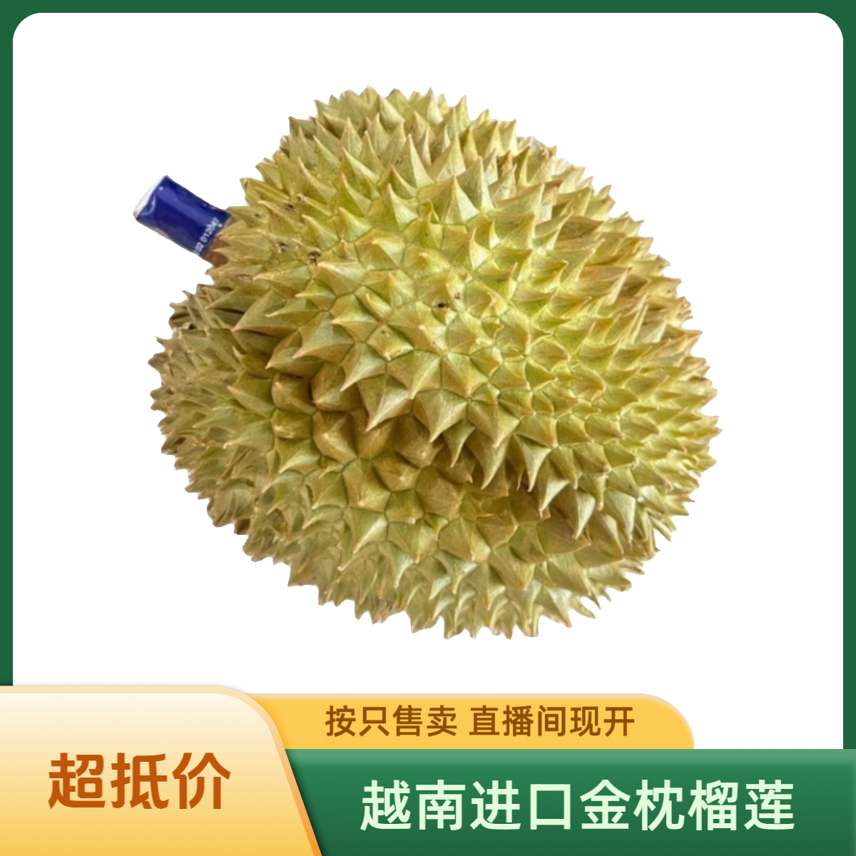 【大果+小果】越南进口树熟新鲜金枕榴莲按只售卖约3.5斤/只 肉厚核小金枕越南