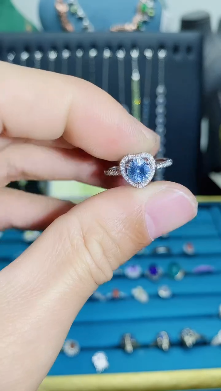 【闪购商品】托帕石戒指银S925镶嵌1121