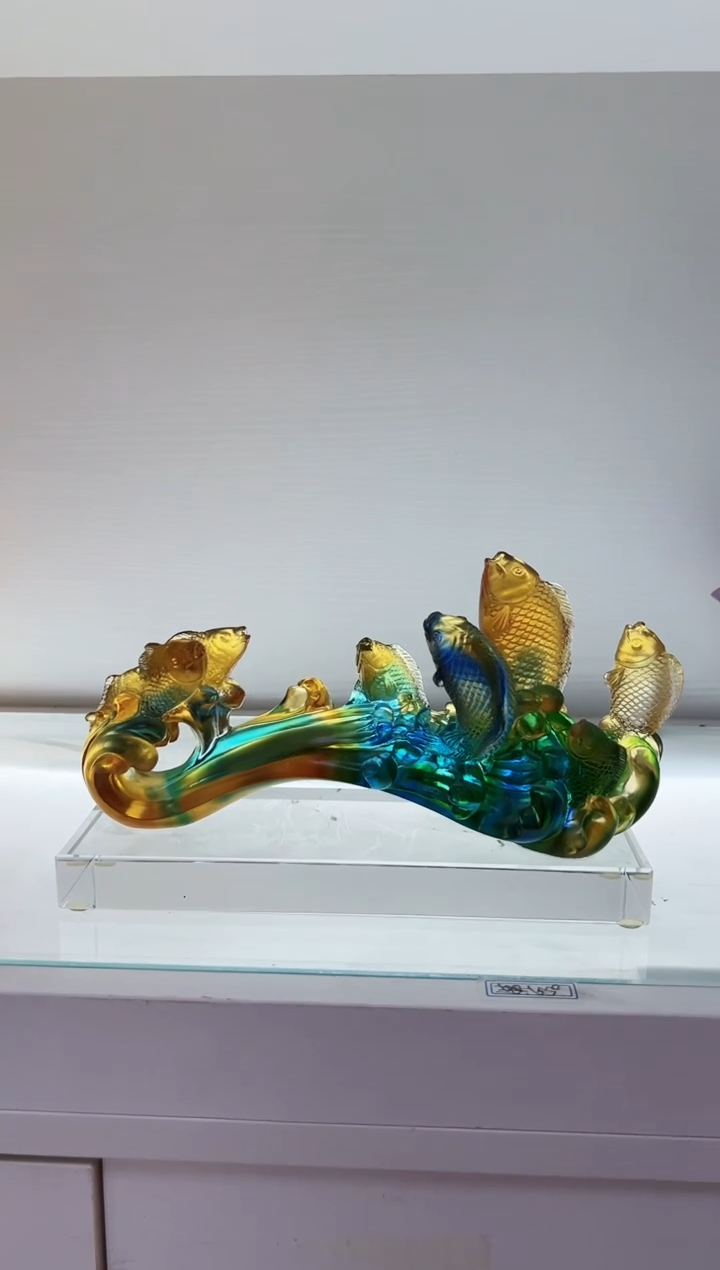 琉璃手工艺品古法琉璃如意