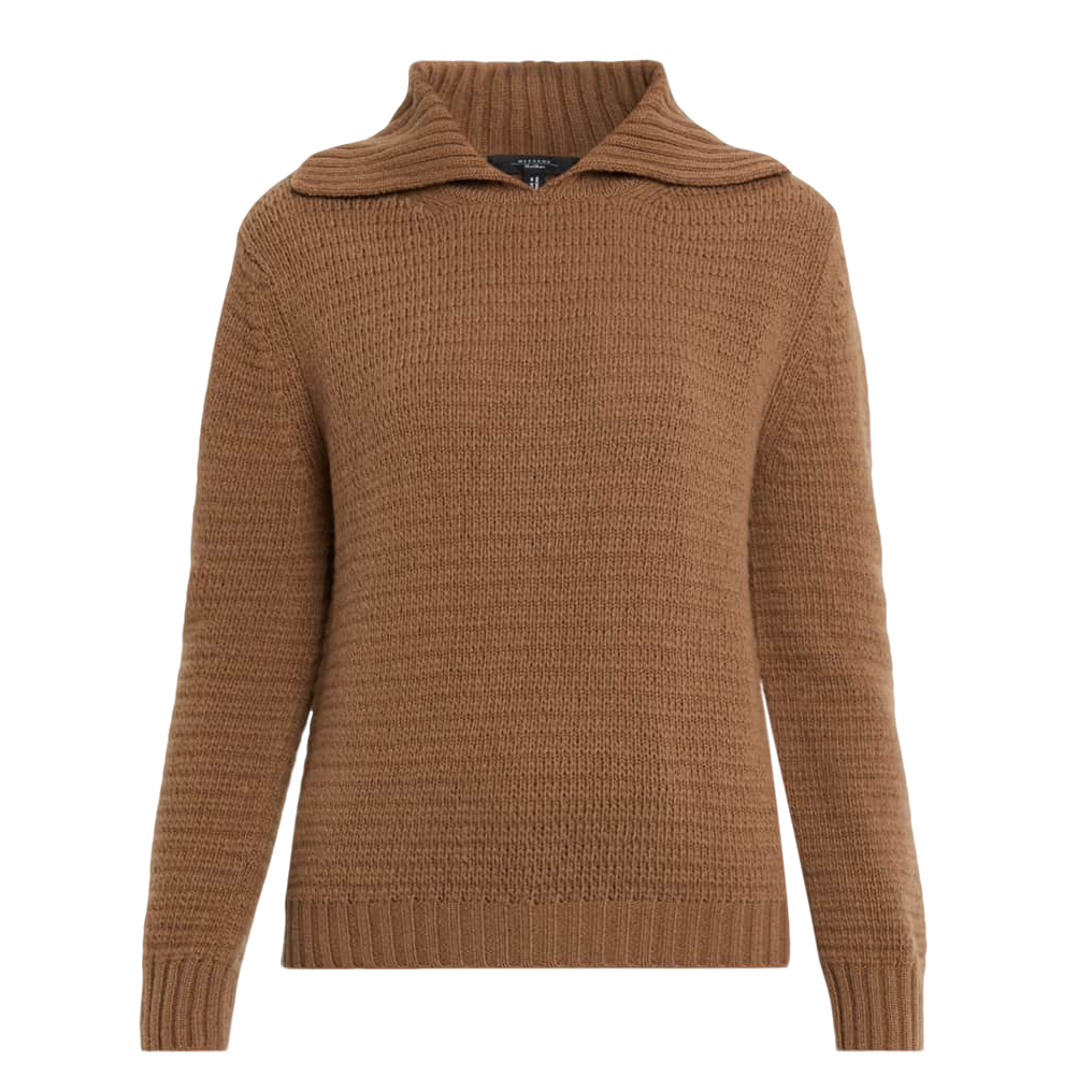 未使用 MaxMara Weekend  现货 新款翻领羊毛针织毛衣 MY0204