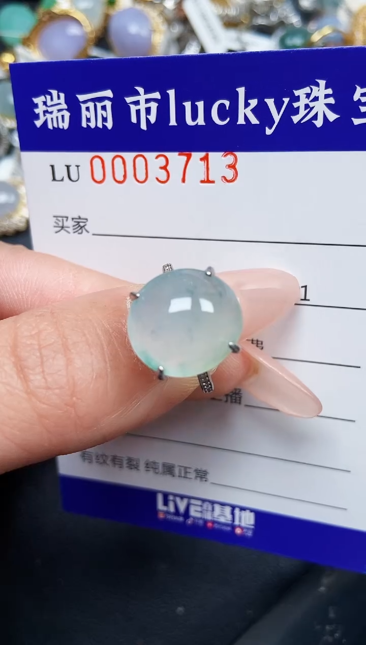 【闪购商品】翡翠颈饰银S925镶嵌3713