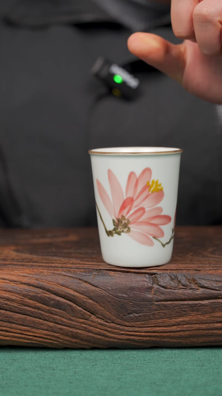 【闪购商品】瓷片15景德镇杯釉下手工手绘瓷器