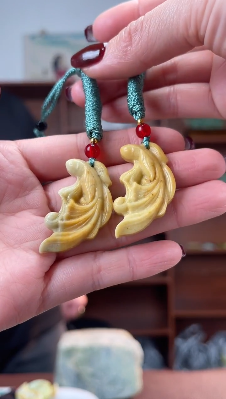 未镶嵌蛇纹石玉颈饰多样性发货拍一发一