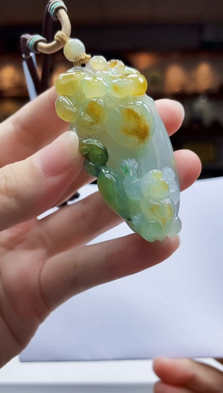 未镶嵌定制翡翠吊坠148