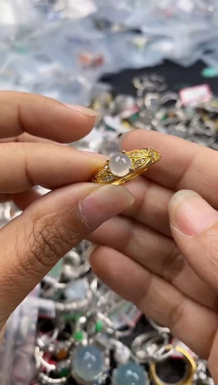 未镶嵌戒指翡翠1010---5