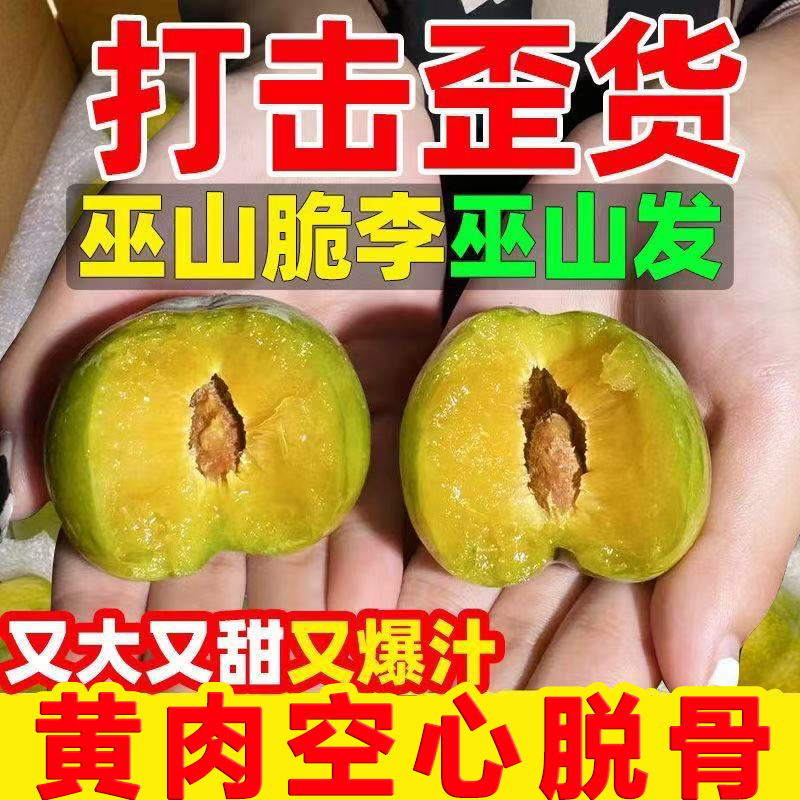 【巫山直发】正宗重庆巫山脱骨李脆李青脆李新鲜应季水果