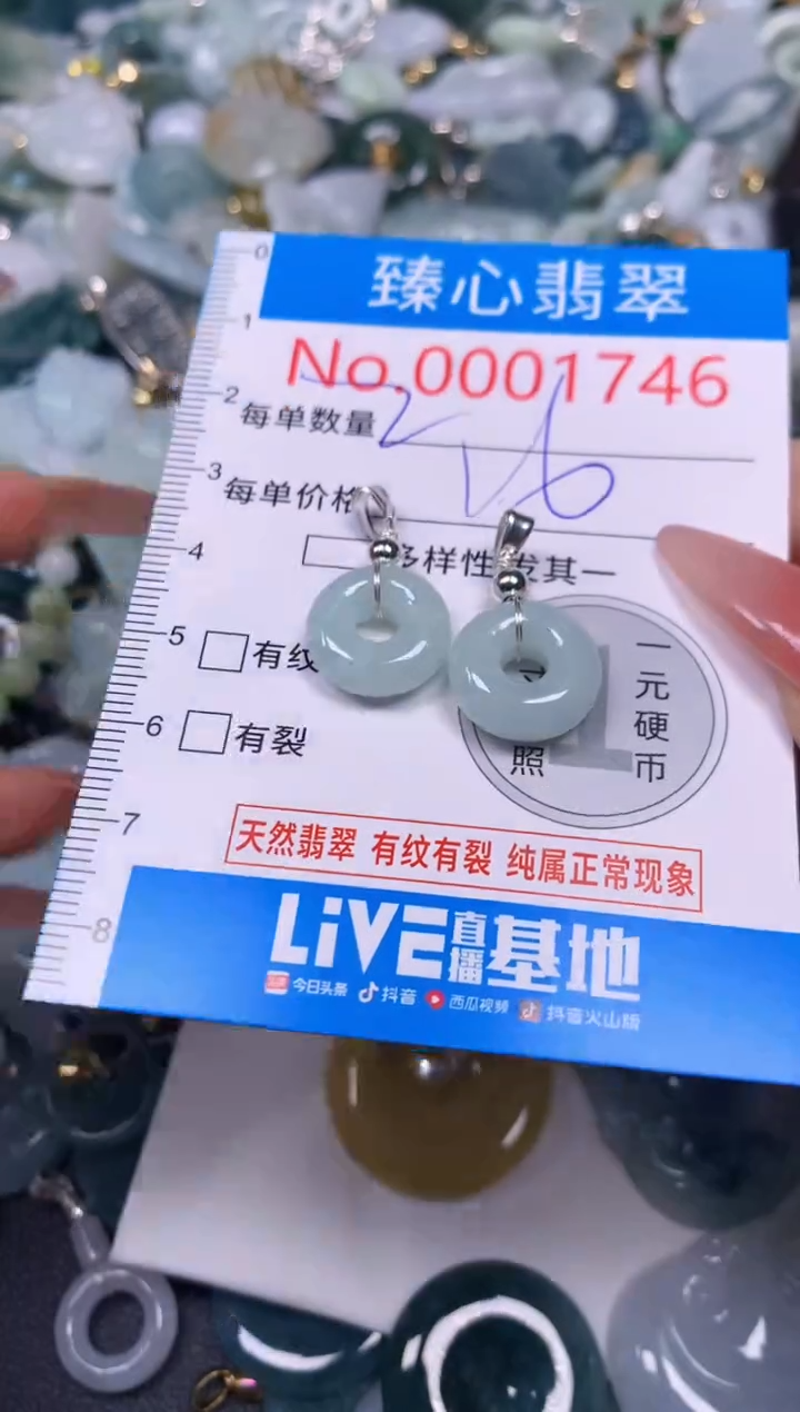 【闪购商品】翡翠颈饰未镶嵌含绳0001746