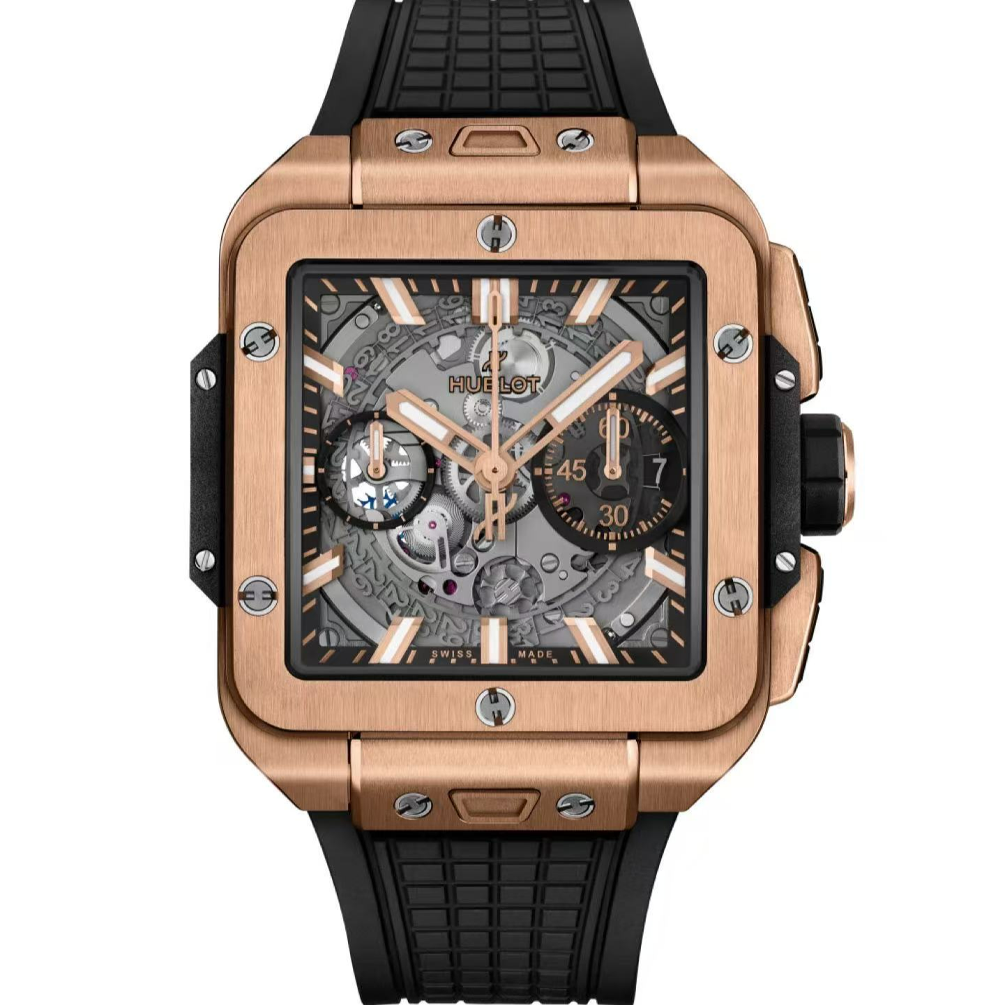 99新 Hublot/宇舶表 哈奢馆/潮人/宇舶821/42mm/玫金/23电子卡