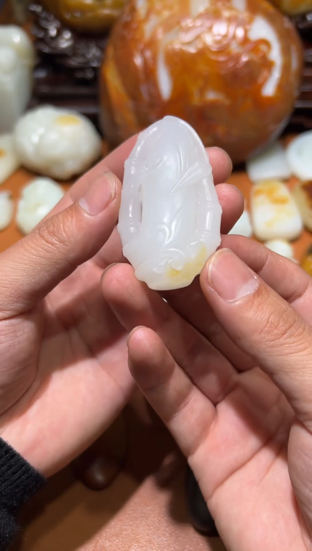 未镶嵌和田玉把件一***2和田玉1