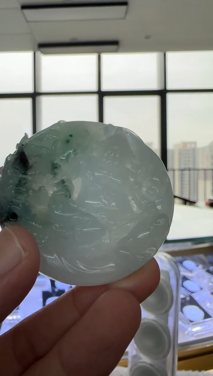 【闪购商品】翡翠颈饰未镶嵌天然翡翠A货孤品一件