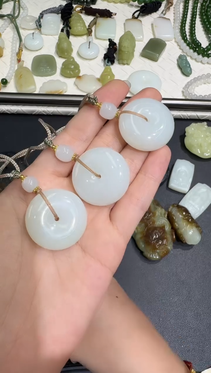 和田玉未镶嵌颈饰X0804-1396-463多样性一件