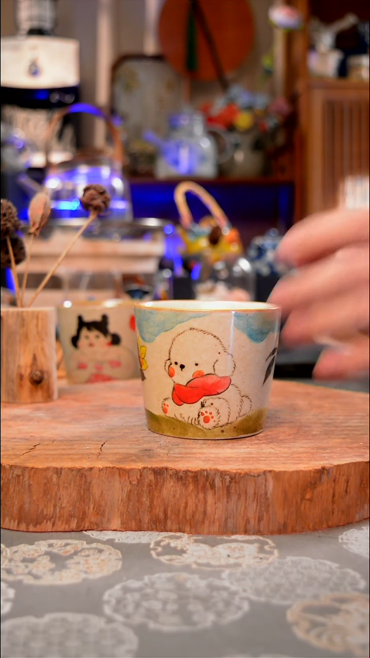 【闪购商品】杯子小狗手工手绘手工手绘
