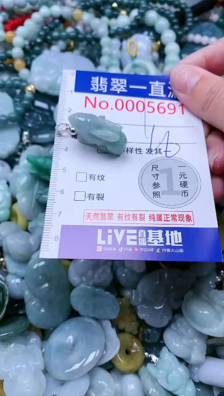 【闪购商品】翡翠吊坠(不含链)未镶嵌5691