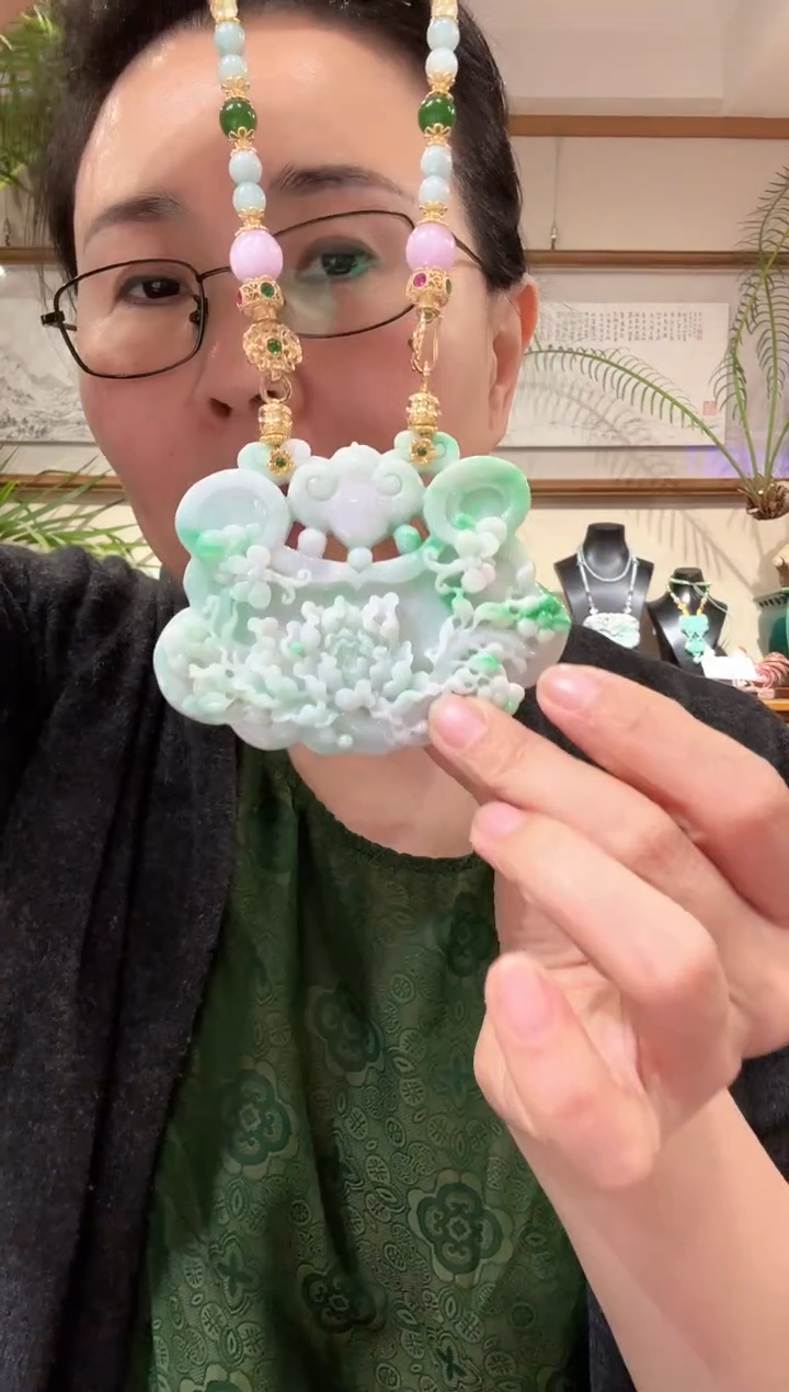 【闪购商品】翡翠颈饰未镶嵌国风