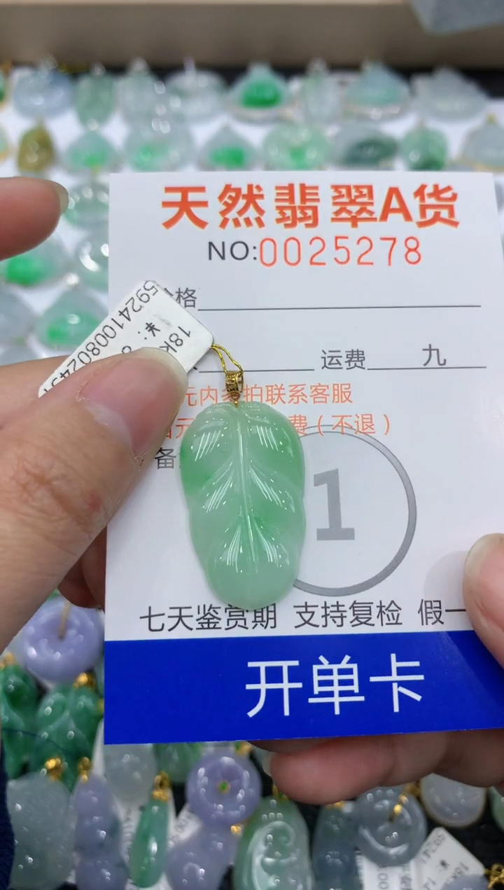 【闪购商品】翡翠颈饰18K金镶嵌1111111111