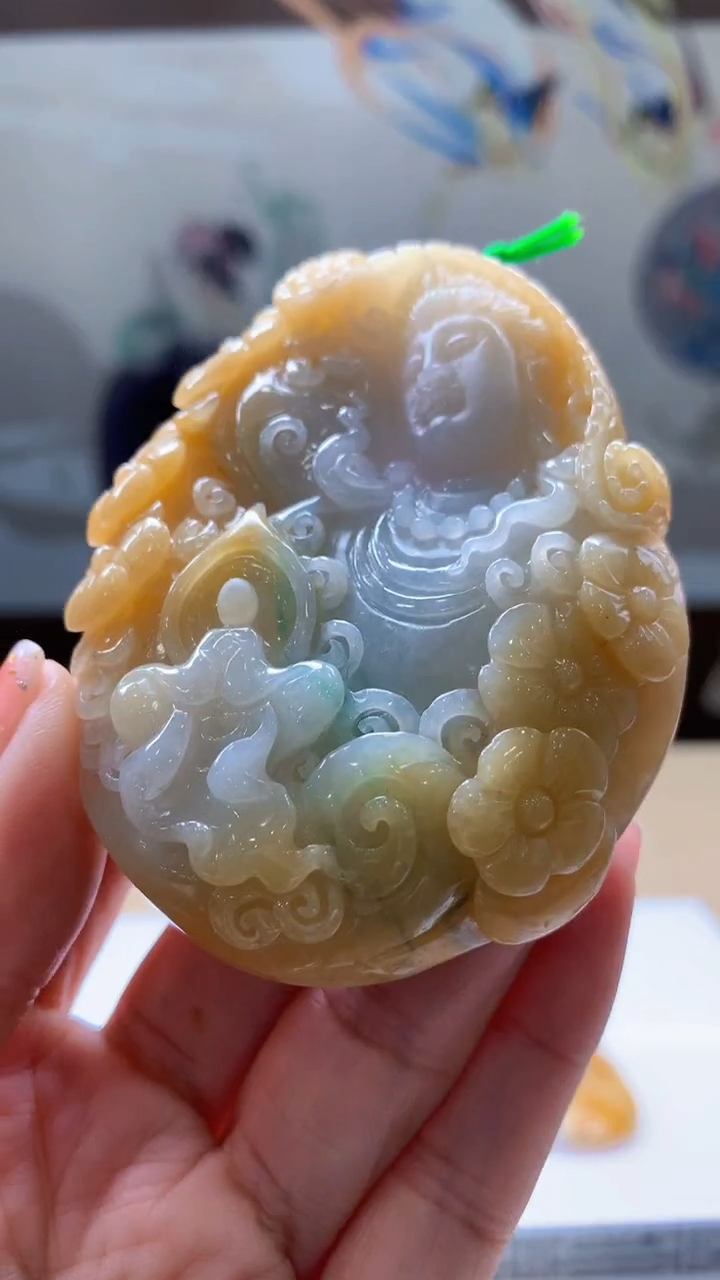 定制翡翠未镶嵌1102jj-毛货挂件