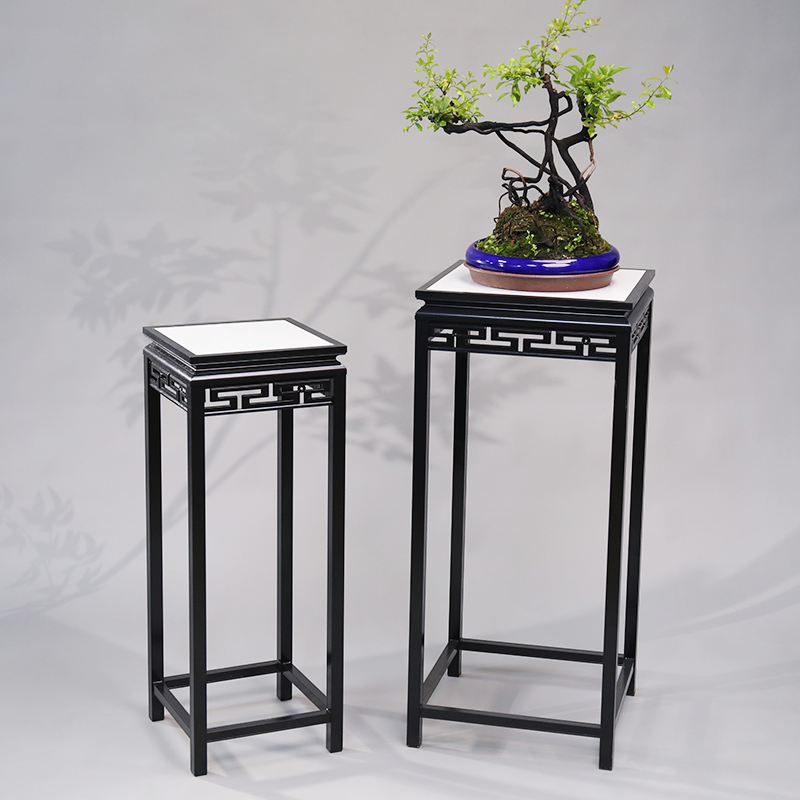 【中式小回纹】古典中式户外庭院室内盆景摆件奇石根雕几架