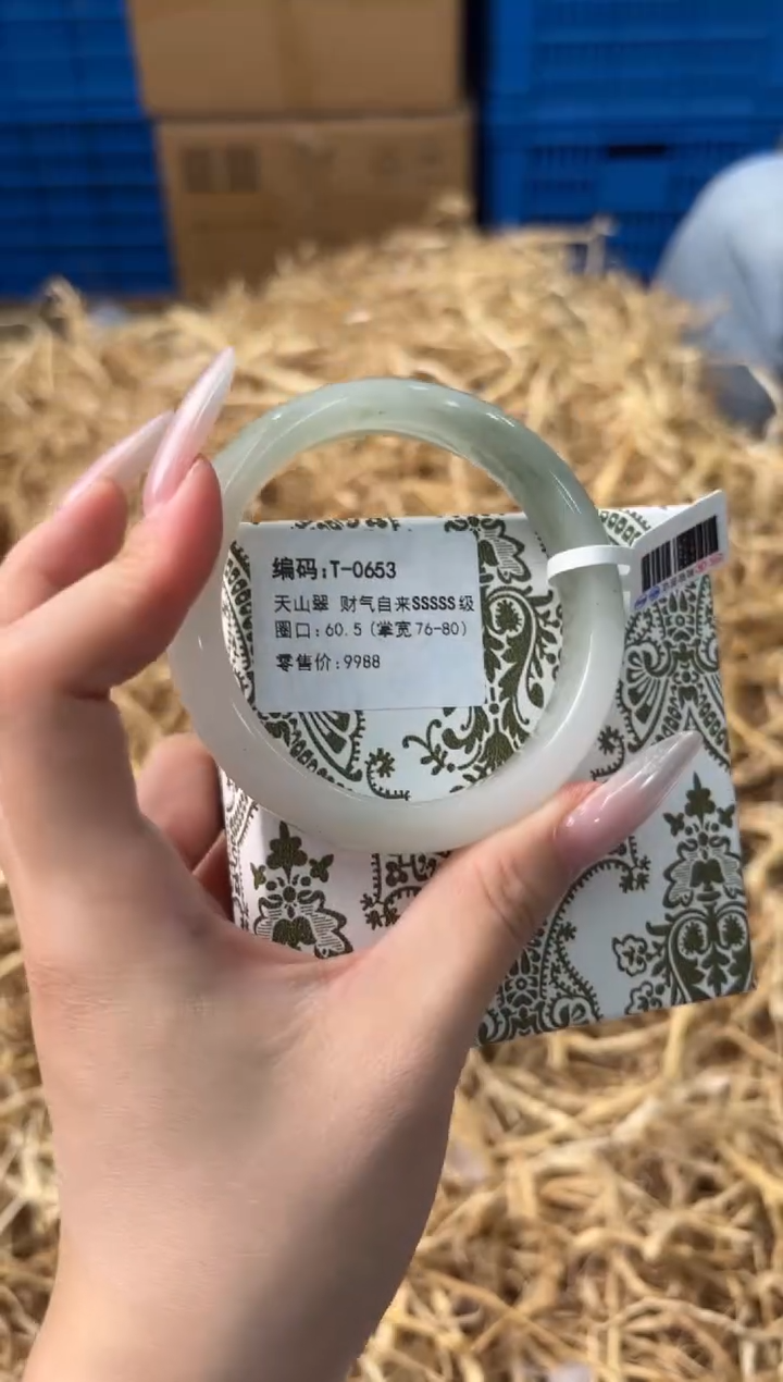 未镶嵌手镯石英质玉T-0653