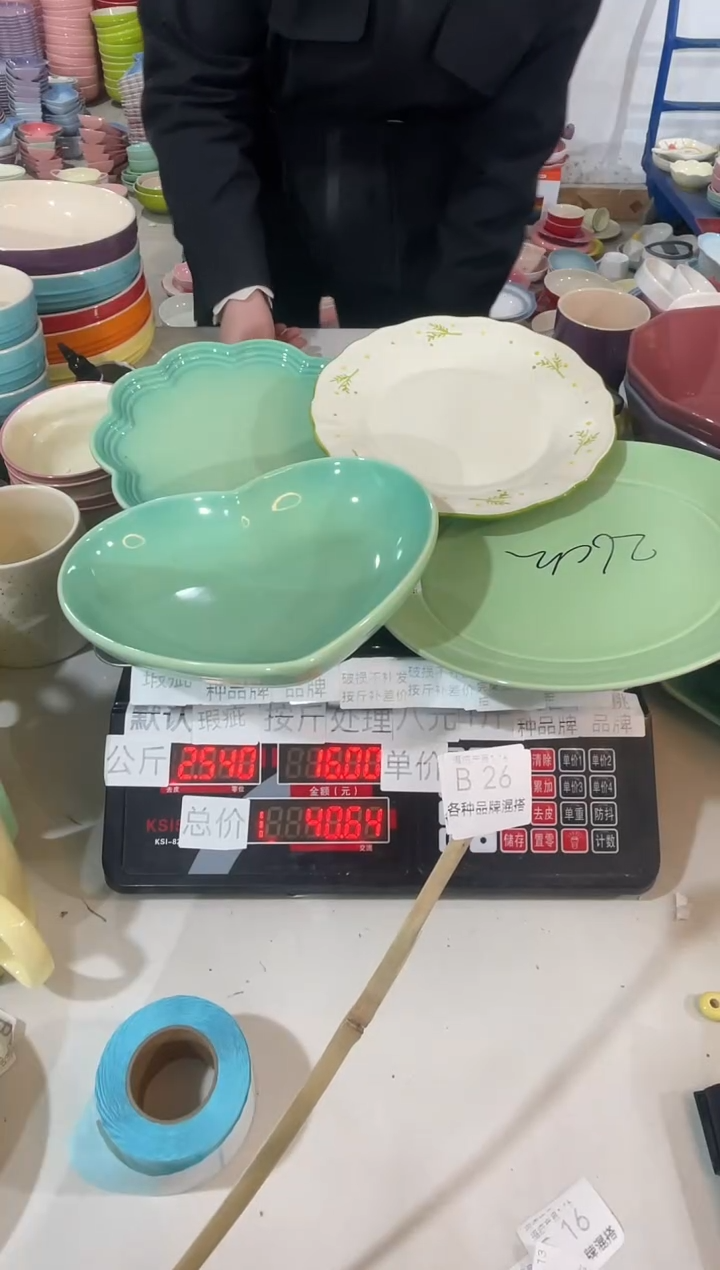 【闪购商品】其他瓷片微瑕陶瓷餐具家用B26